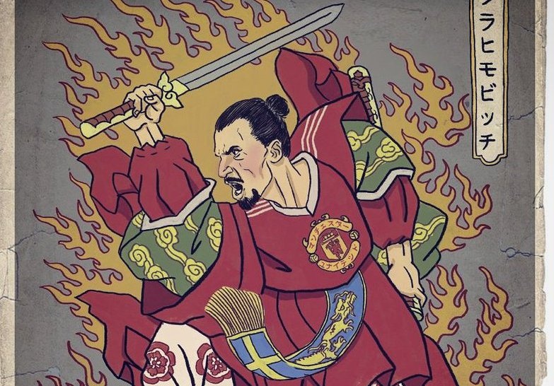 Ronaldo, Messi va Ibra trong hinh hai chien binh samurai hinh anh