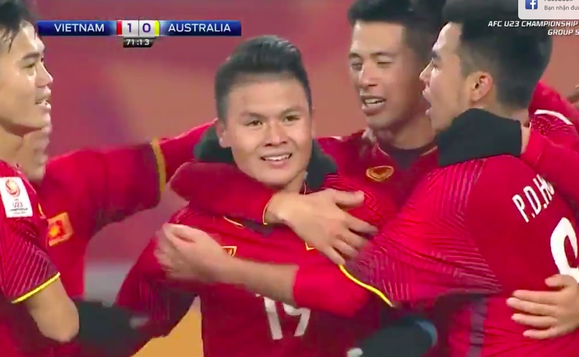 CDV quoc te chuc mung Viet Nam ha guc Australia hinh anh