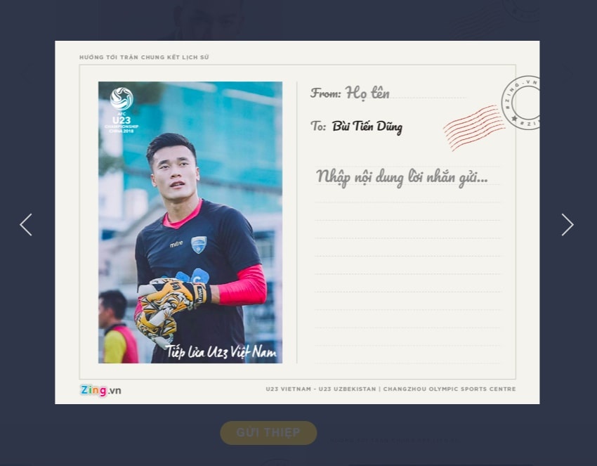 gửi lời chúc chiến thắng đến U23 Việt Nam ảnh 2 gui loi chuc chien thang den U23 Viet Nam anh 2