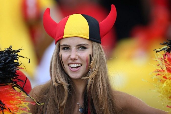 cô gái Bỉ nổi tiếng World Cup 2014 ảnh 1 co gai Bi noi tieng World Cup 2014 anh 1