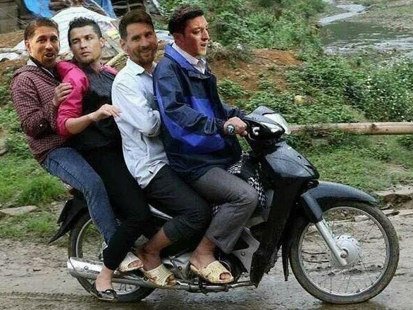 Messi cung dan sao san co chia tay World Cup bi treu dua tren mang hinh anh