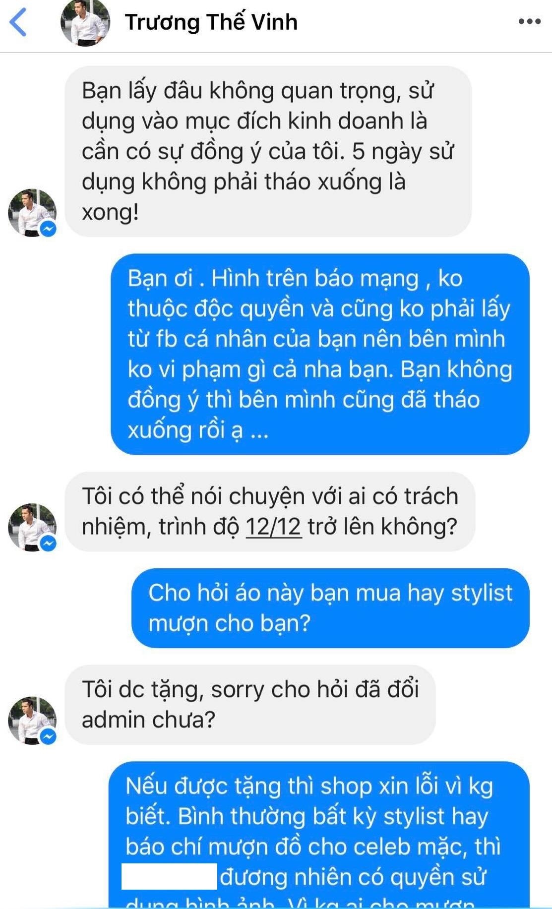 Trương Thế Vinh tố nhãn hàng dùng ảnh trái phép ảnh 3 Truong The Vinh to nhan hang dung anh trai phep anh 3