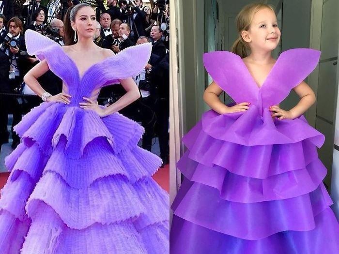 Be gai 5 tuoi 'gay bao' voi bo anh cosplay sao noi tieng di su kien hinh anh