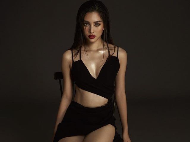 Hoa hau Tran Tieu Vy ngay cang chuong dien do bo khoe dang nong bong hinh anh