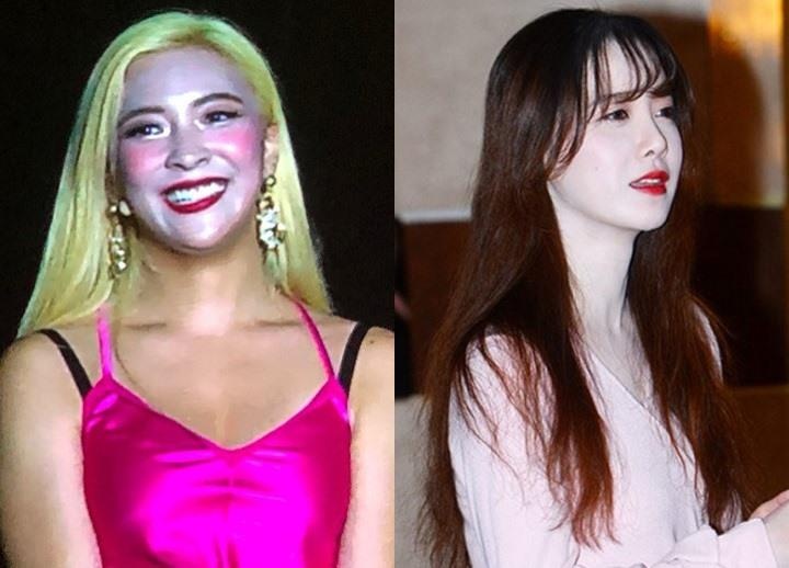 Luna va dan sao Han bong dung tro thanh tham hoa make up hinh anh