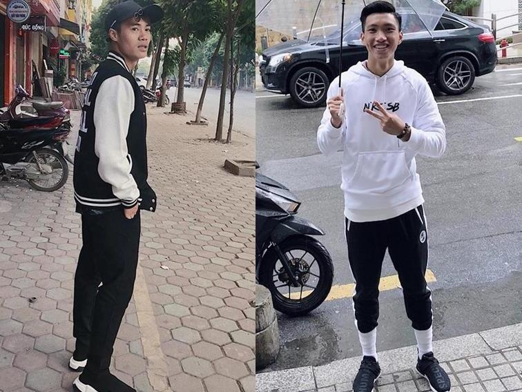 Van Hau va dan cau thu Viet chi vai chuc trieu dong mua giay hang hieu hinh anh