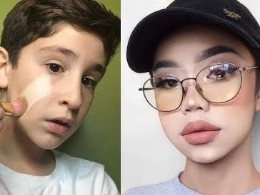 Cac cau be lot xac an tuong sau khi trang diem hinh anh