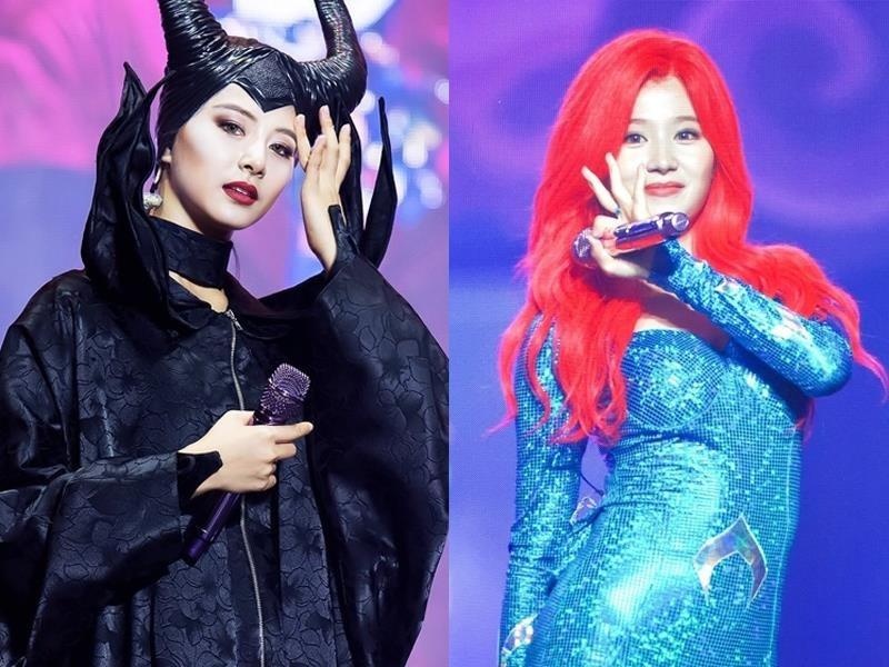 TWICE khong ngai hoa than thanh Than Den, tien hac am dip Halloween hinh anh