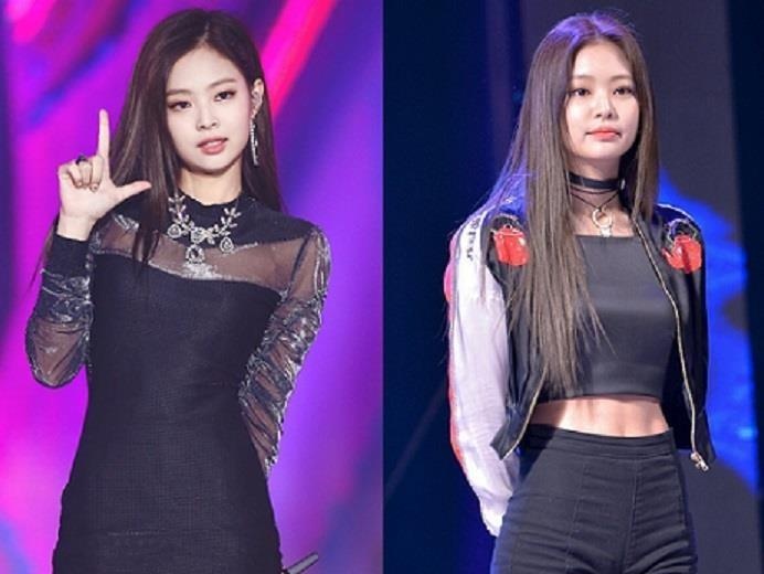 Jennie thich dien ca cay den, vay ao bo sat khoe body hut mat hinh anh