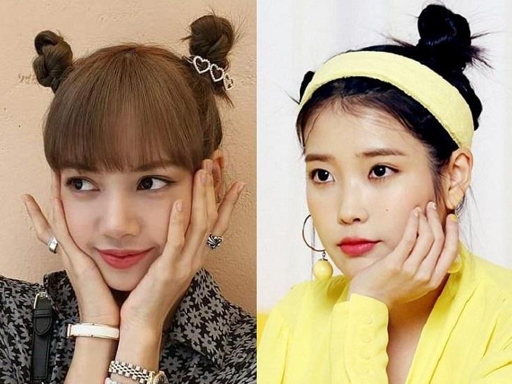 Lisa, IU va dan my nhan Han duoc khen xinh voi kieu toc Pucca hinh anh