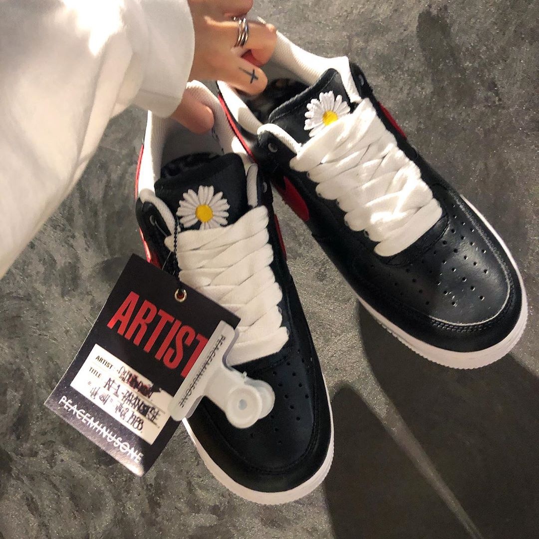 giay Nike Air Force 1 x PEACEMINUSONE Para-noise anh 13