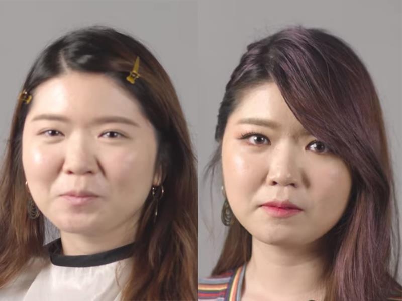 Co gai Han len doi nhan sac nho trang diem giong my nhan BlackPink hinh anh