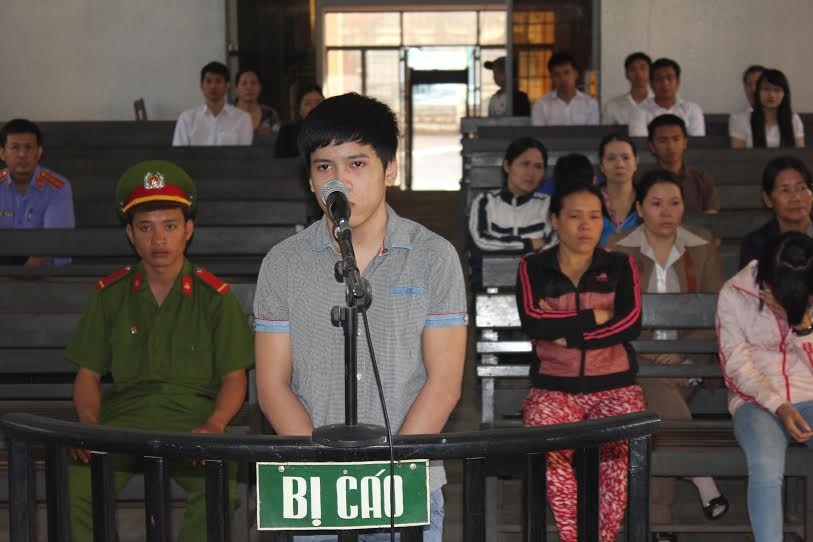 Bị cáo tại phiên tòa xét xử.