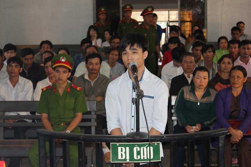 Bị cáo tại phiên tòa xét xử.