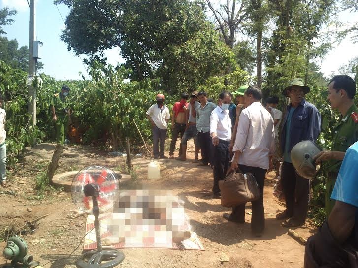 Thi thể nạn nhân đang phân hủy nặng.