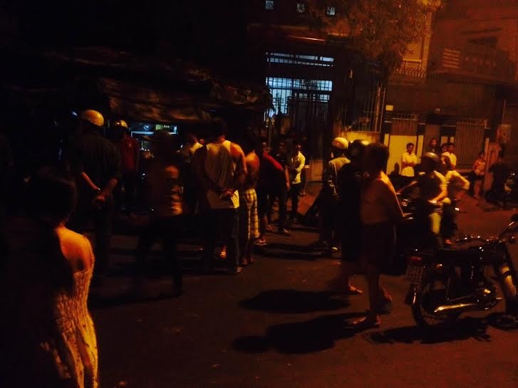 Hiện trường vụ truy sát kinh hoàng.