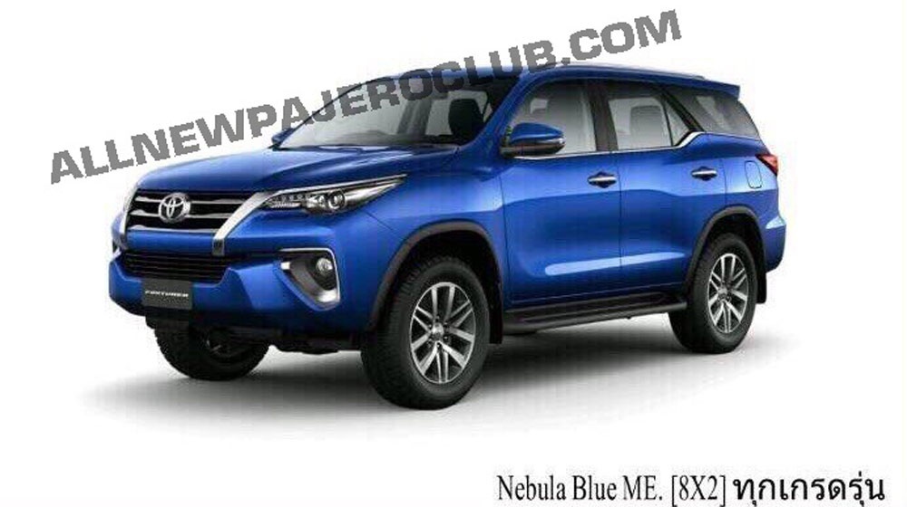 Một trong 6 màu ngoại thất của Fortuner 2016