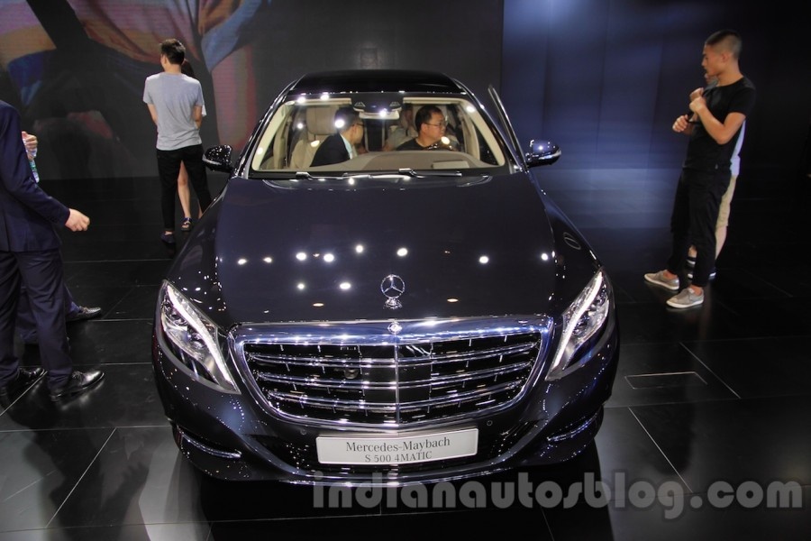 Mercedes Maybach S500 4Matic tại triển lãm ô tô Thành Đô 2015. Ảnh: indianautosblog