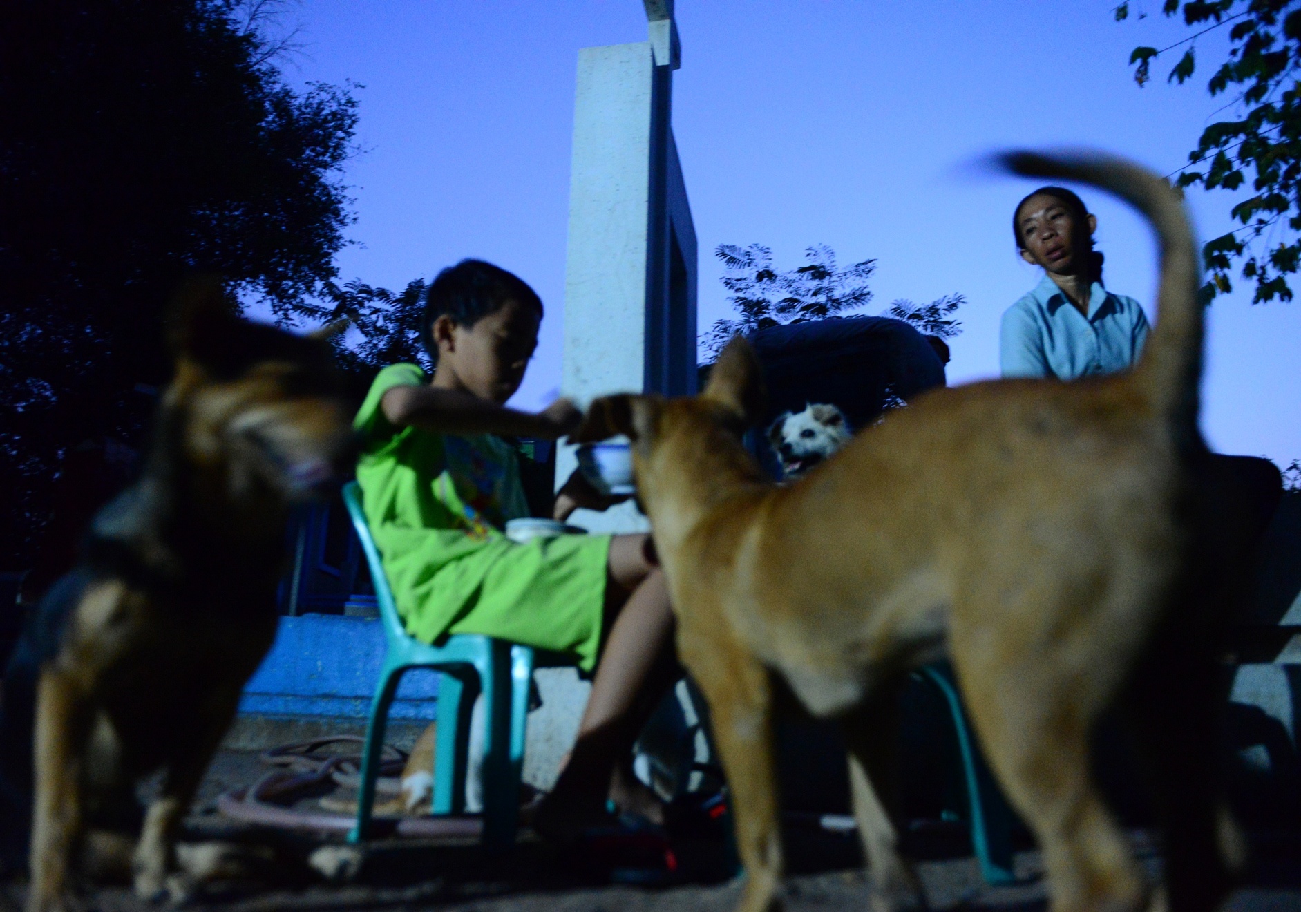 Bon me con song o nghia trang anh 14