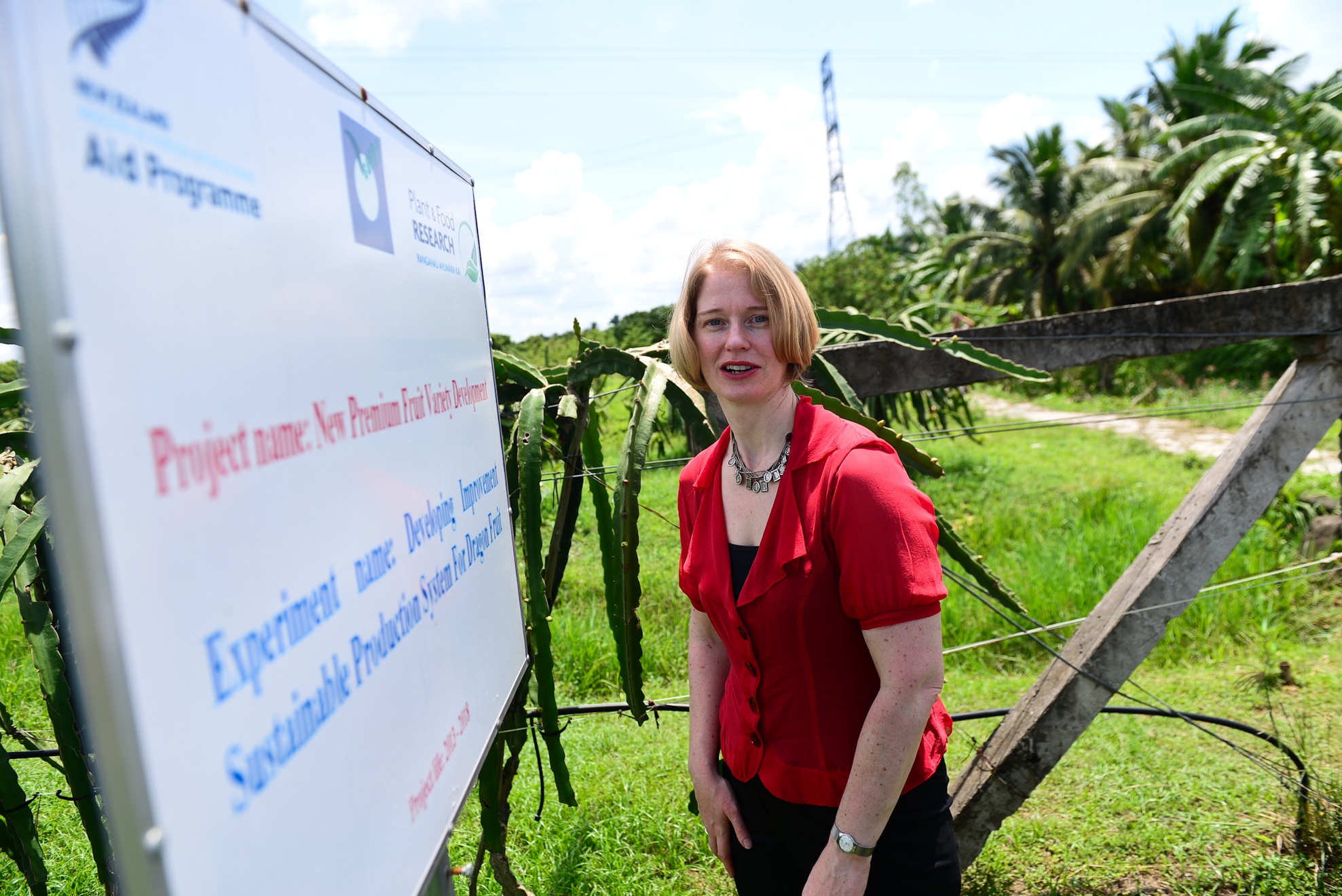 Dai su New Zealand tham vuon thanh long anh 1