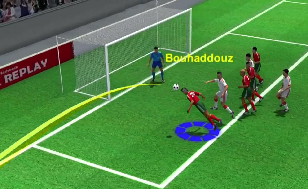 Highlight 3D: Hau ve Morocco danh dau phan luoi vao phut cuoi hinh anh