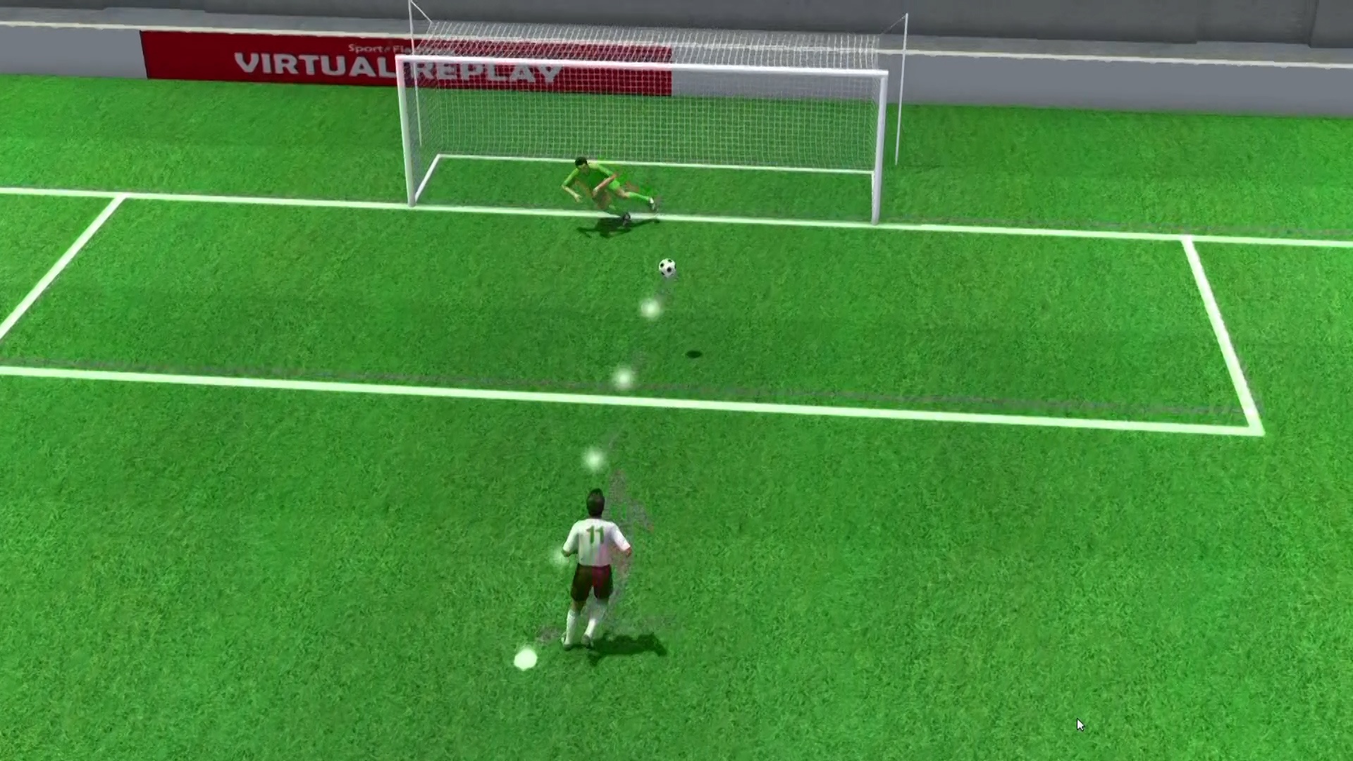 Cu sut 11 m cua Carlos Vela vao luoi Han Quoc duoi goc nhin 3D hinh anh