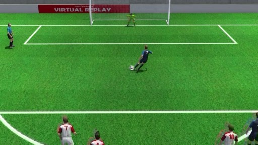 Pha penalty dua Phap vuon len cua Griezmann duoi goc nhin 3D hinh anh