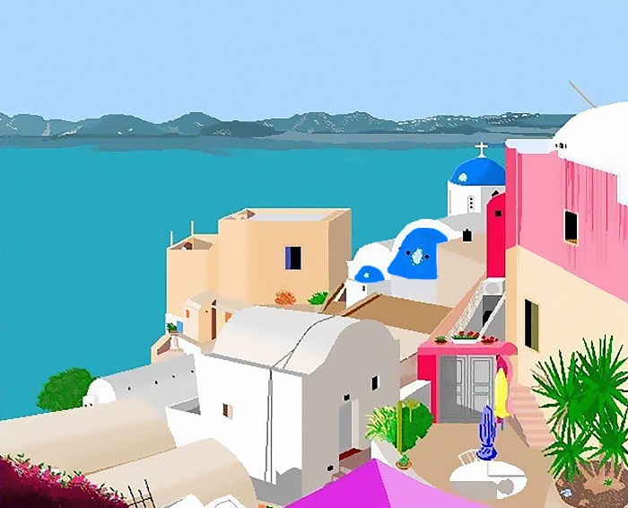 ba cu 87 tuoi ve tranh bang paint anh 3