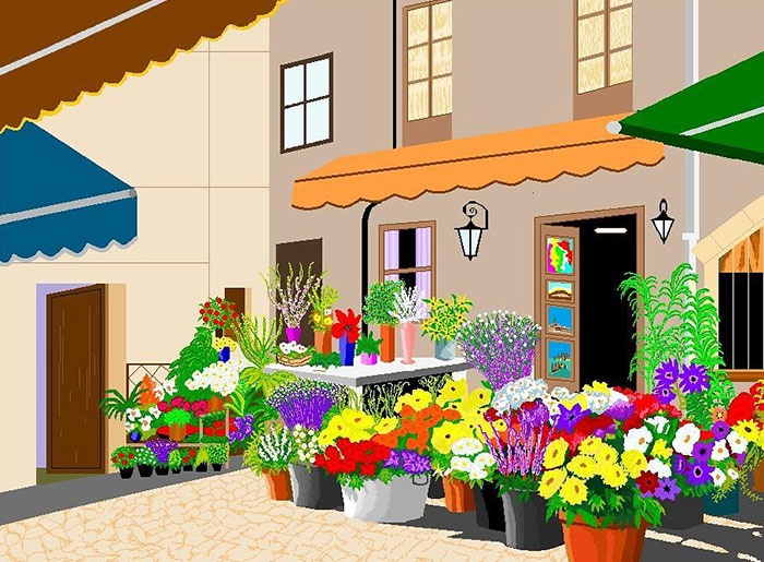 ba cu 87 tuoi ve tranh bang paint anh 4