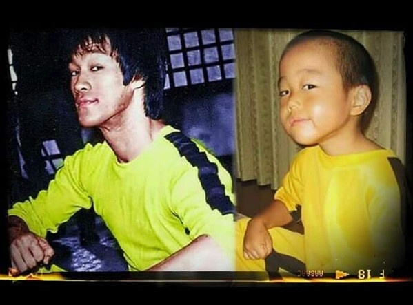 Cau be 8 tuoi bat chuoc Ly Tieu Long y nhu that hinh anh