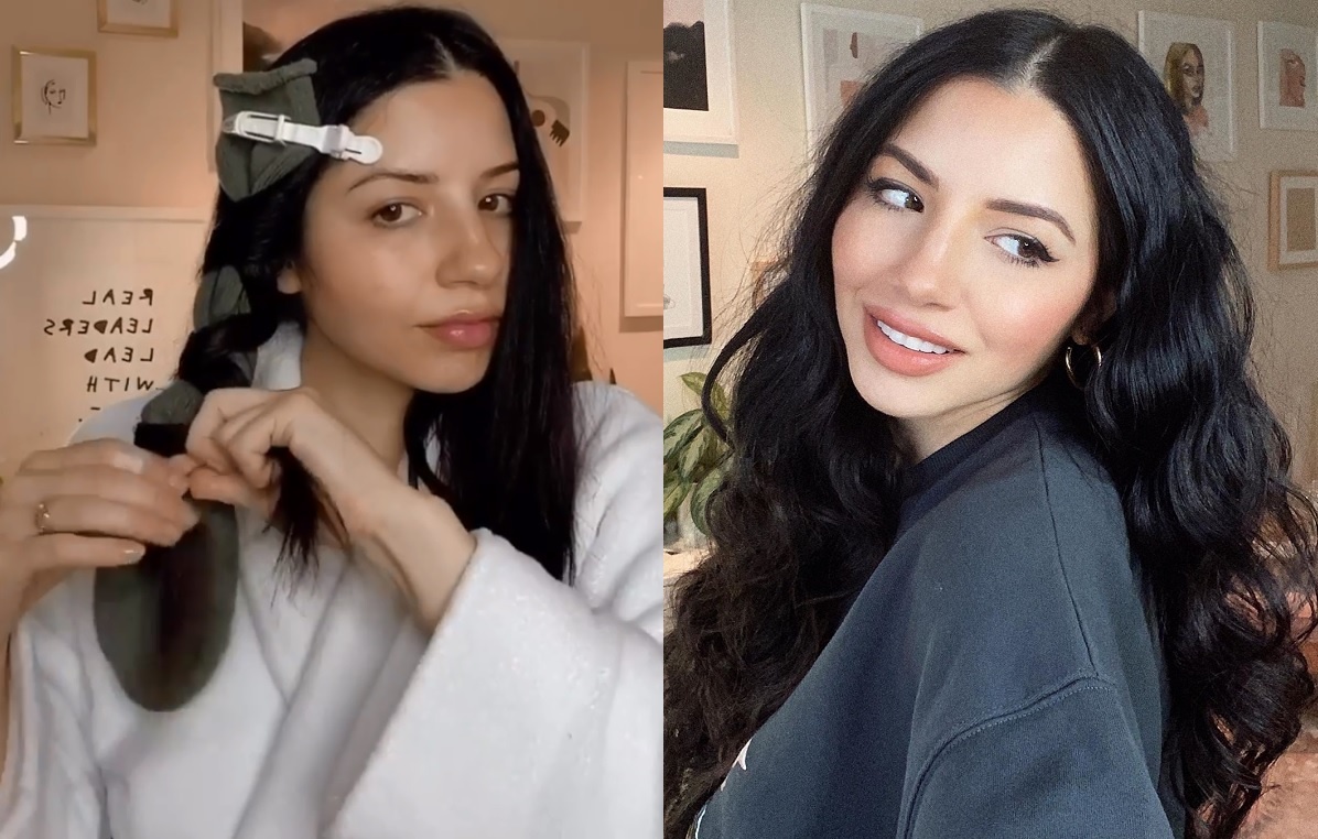 Hang chuc nghin chi em lam toc xoan bang tat trong mua dich hinh anh