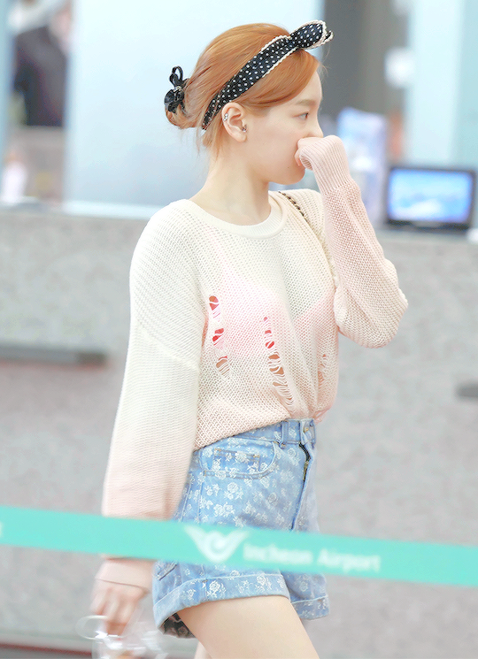 Taeyeon ở sân bay ảnh 6 Taeyeon o san bay anh 6
