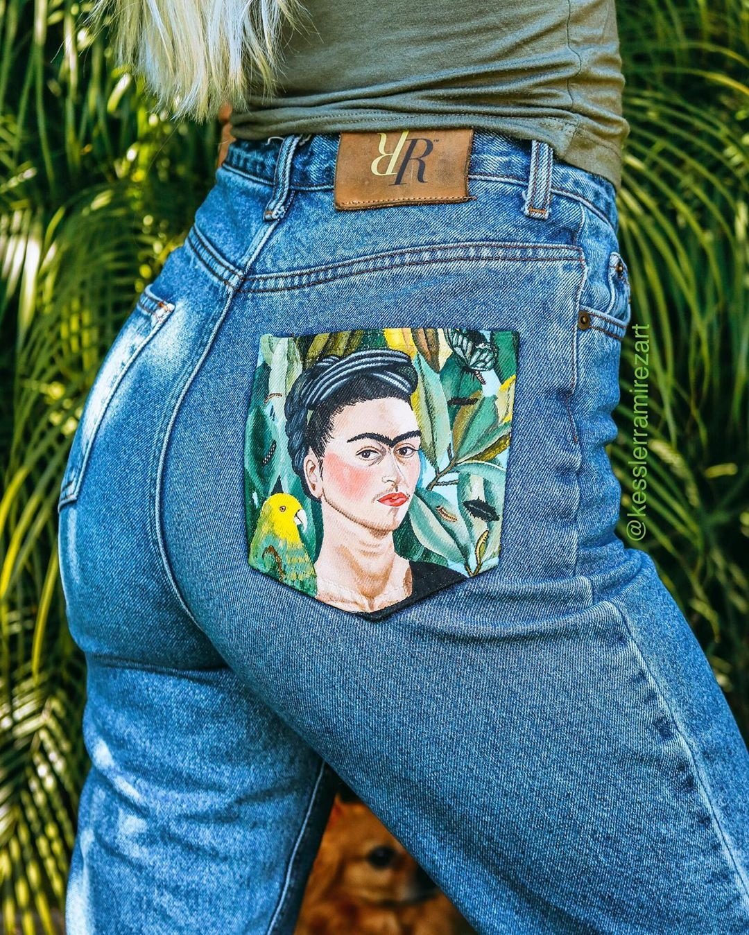 vẽ tranh lên túi quần jeans ảnh 14 ve tranh len tui quan jeans anh 14