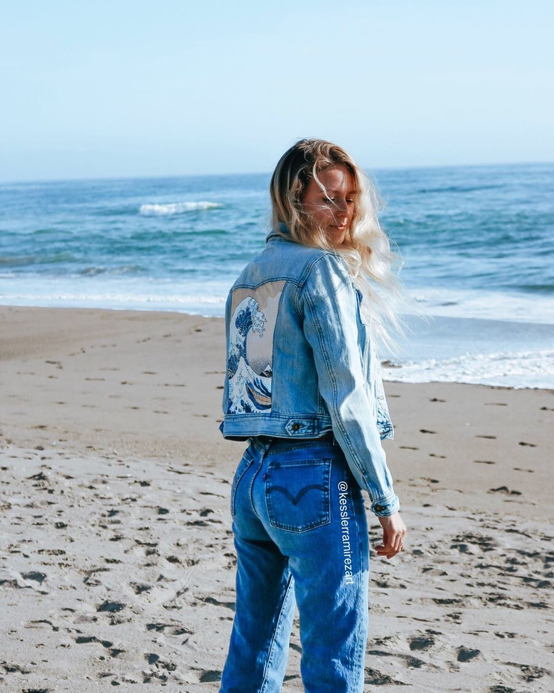 vẽ tranh lên túi quần jeans ảnh 9 ve tranh len tui quan jeans anh 9