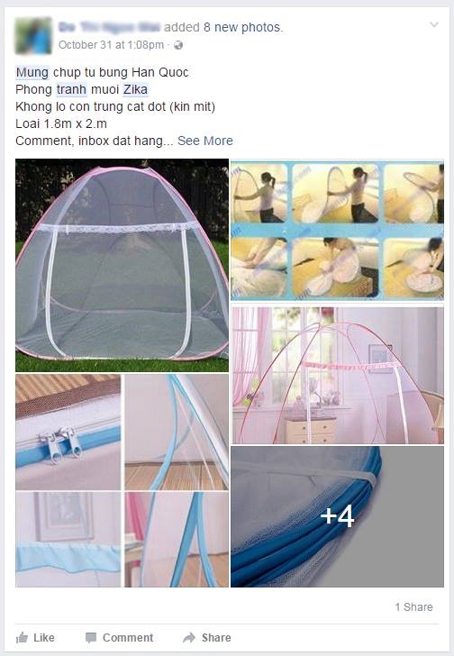 Dân TP.HCM mua màn chống dịch Zika ảnh 1 Dan TP.HCM mua man chong dich Zika anh 1