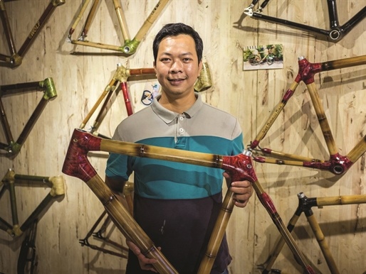 Thạc sĩ ôtô khởi nghiệp từ làm xe đạp tre ảnh 1 Thac si oto khoi nghiep tu lam xe dap tre anh 1