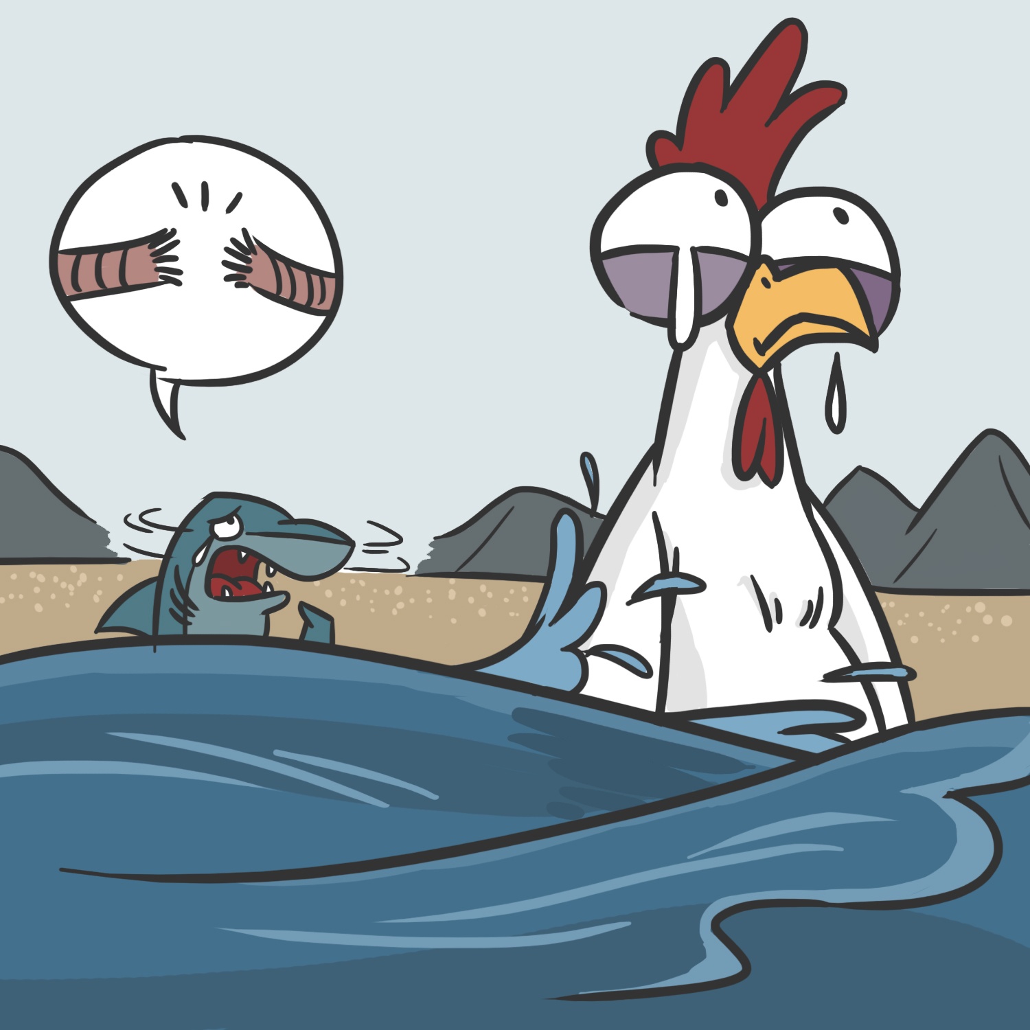 Bo tranh Save the chicken anh 11