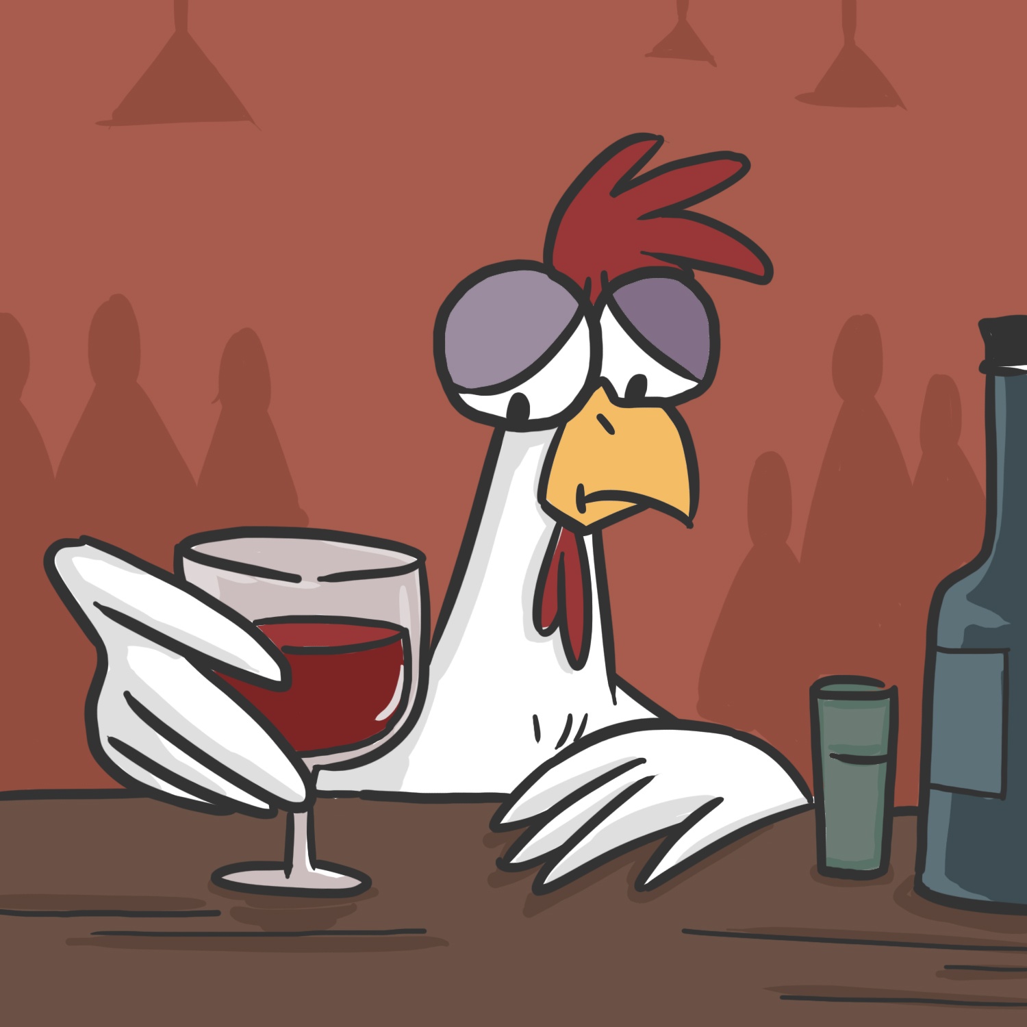 Bo tranh Save the chicken anh 1