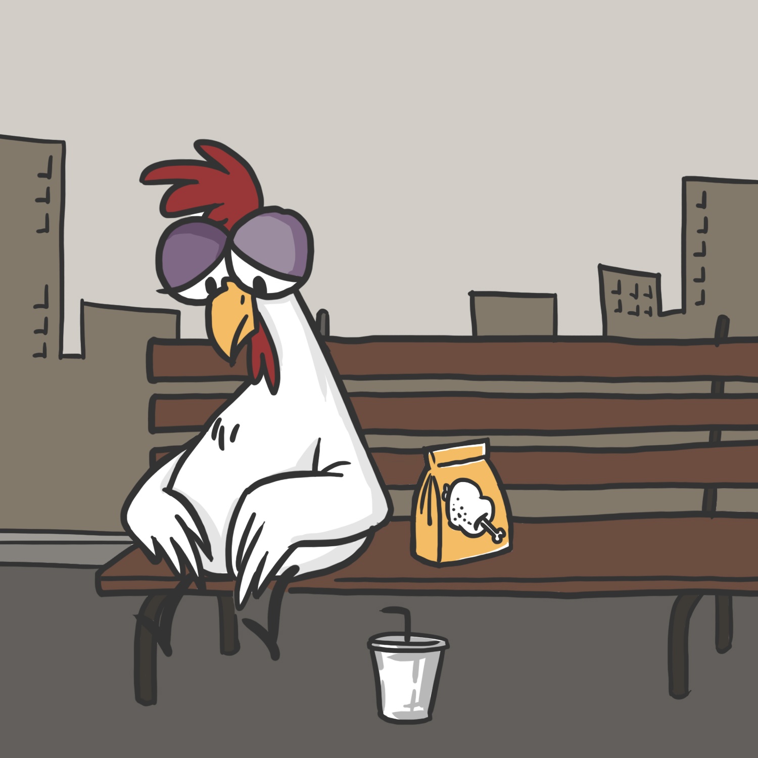 Bo tranh Save the chicken anh 7