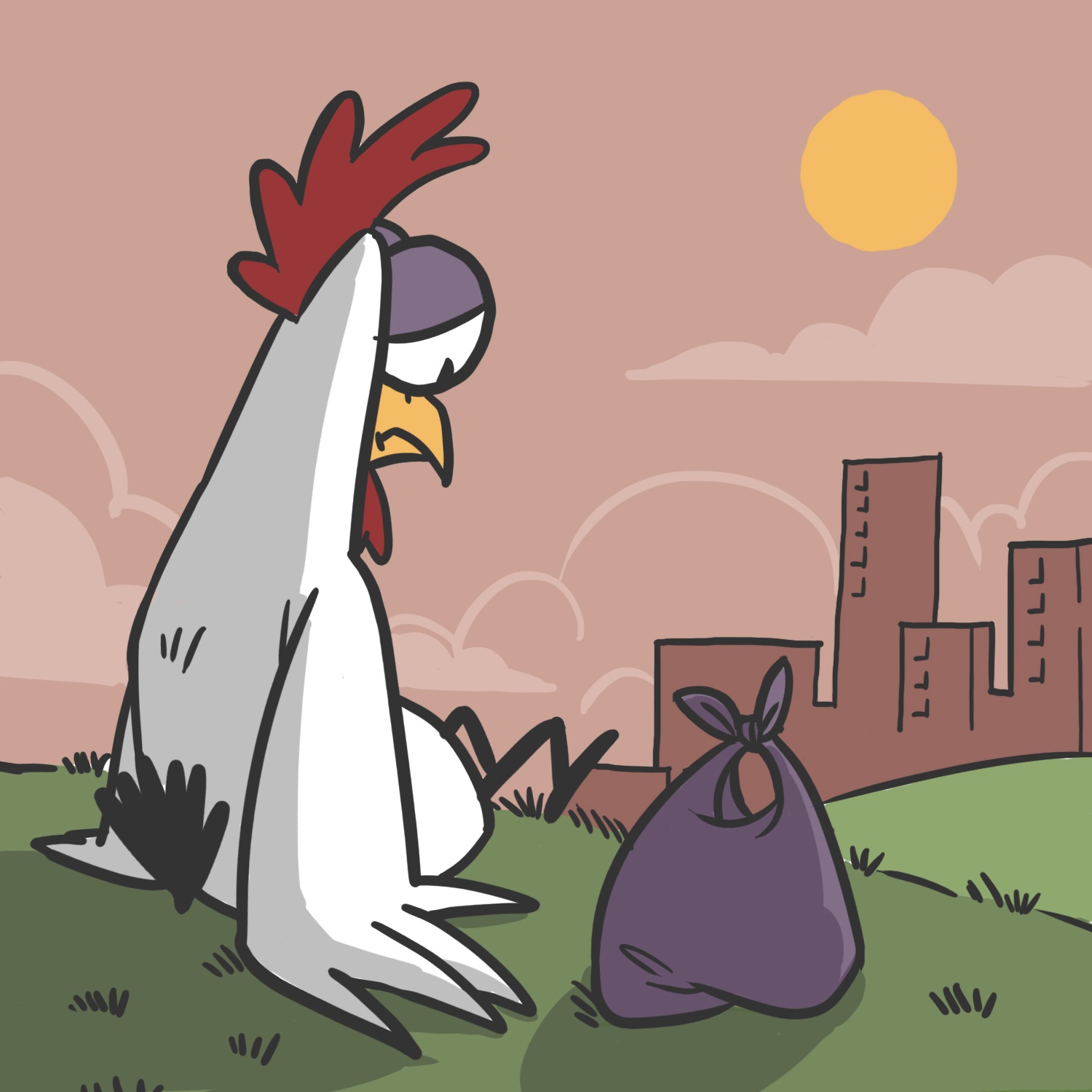 Bo tranh Save the chicken anh 6