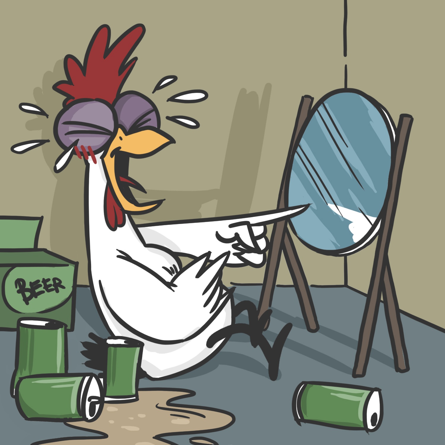 Bo tranh Save the chicken anh 3