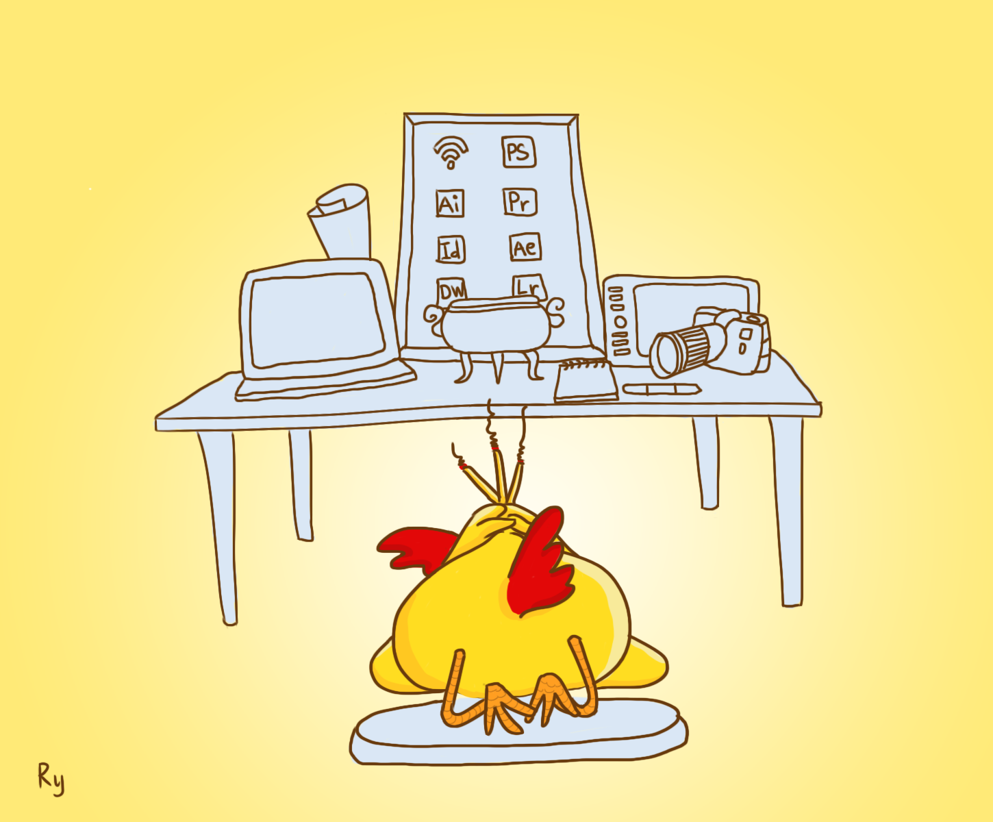 Bo tranh ve ga anh 2