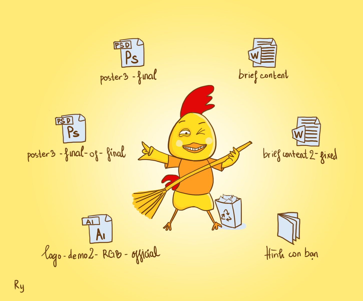 Bo tranh ve ga anh 3