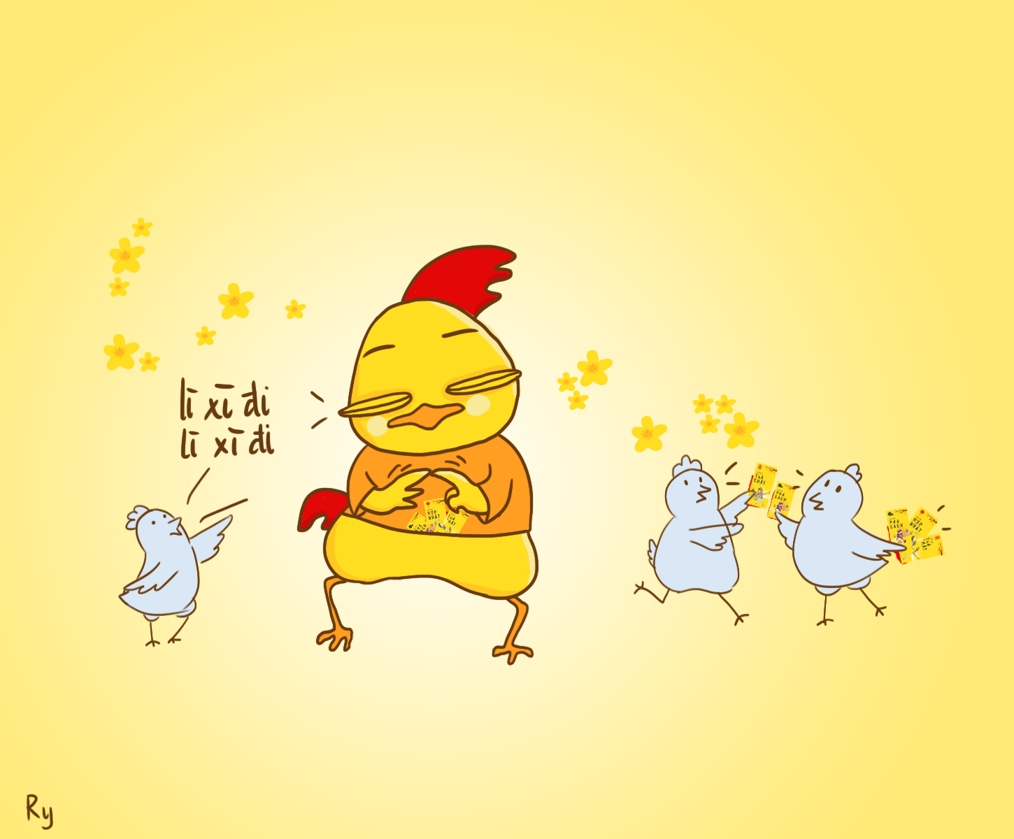 Bo tranh ve ga anh 6