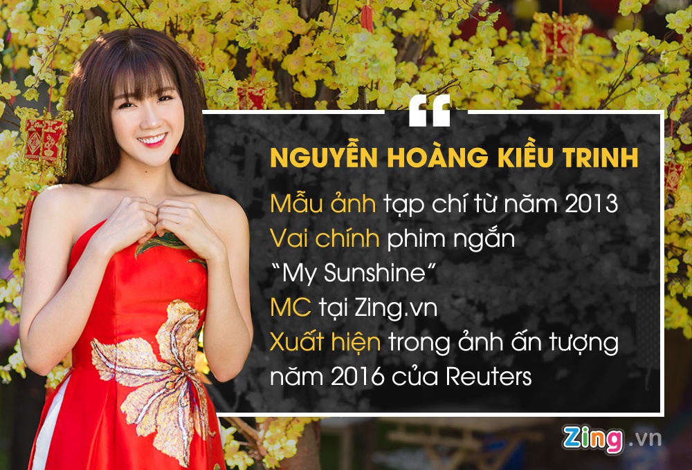 Hot girl Kieu Trinh chuc Tet anh 1