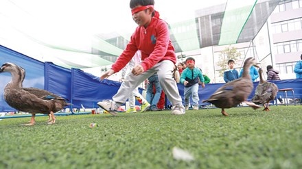 tro choi dan gian vao truong hoc anh 1