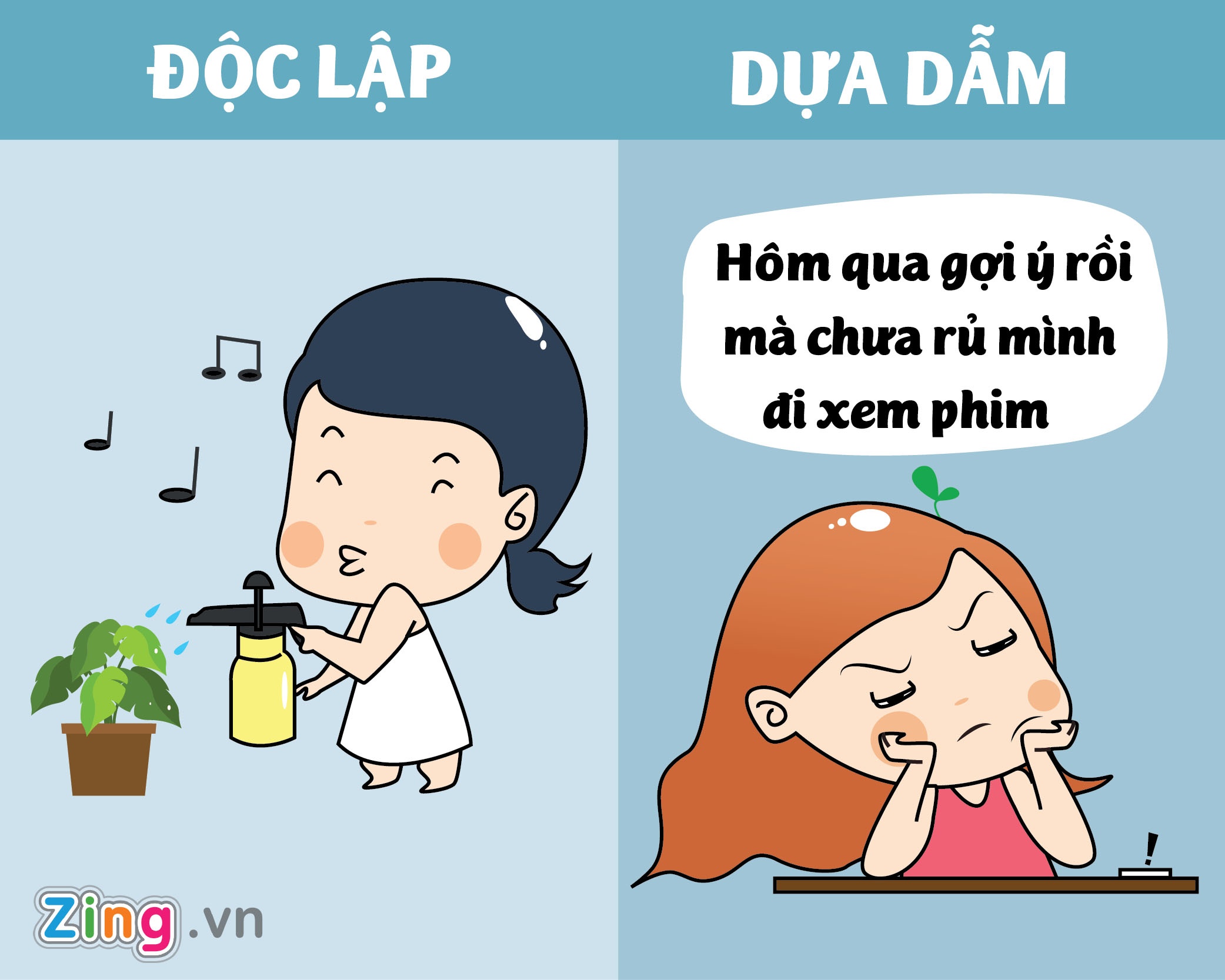 su khac biet giua co gai doc lap va dua dam anh 2
