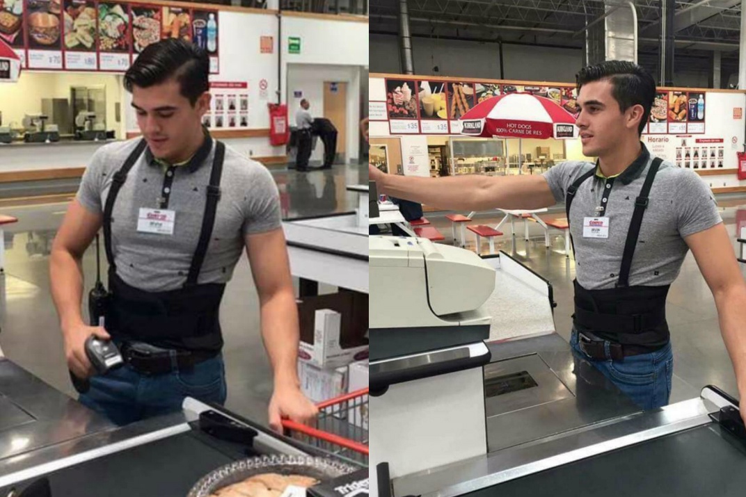 chàng thu ngân đẹp trai nhất thế giới ảnh 1 chang thu ngan dep trai nhat the gioi anh 1