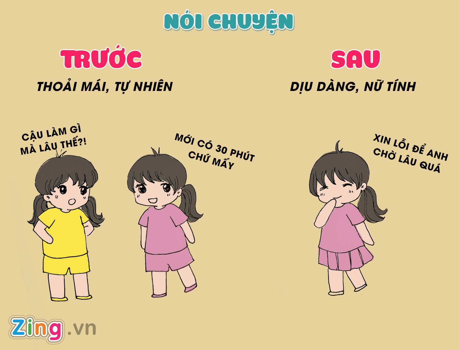 Su thay doi cua con gai truoc va ngay sau khi ‘thoat e’ anh 6