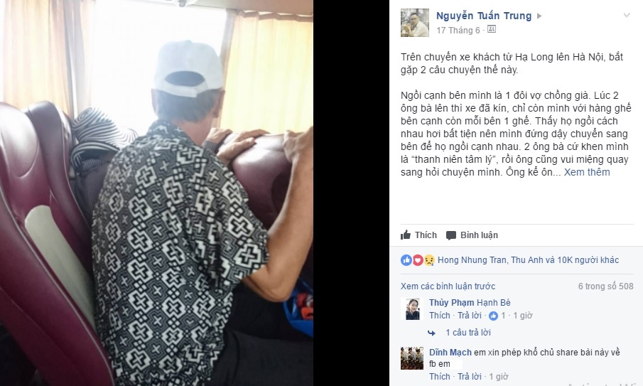 cau chuyen cua hai nguoi dan ong tren xe khach anh 1